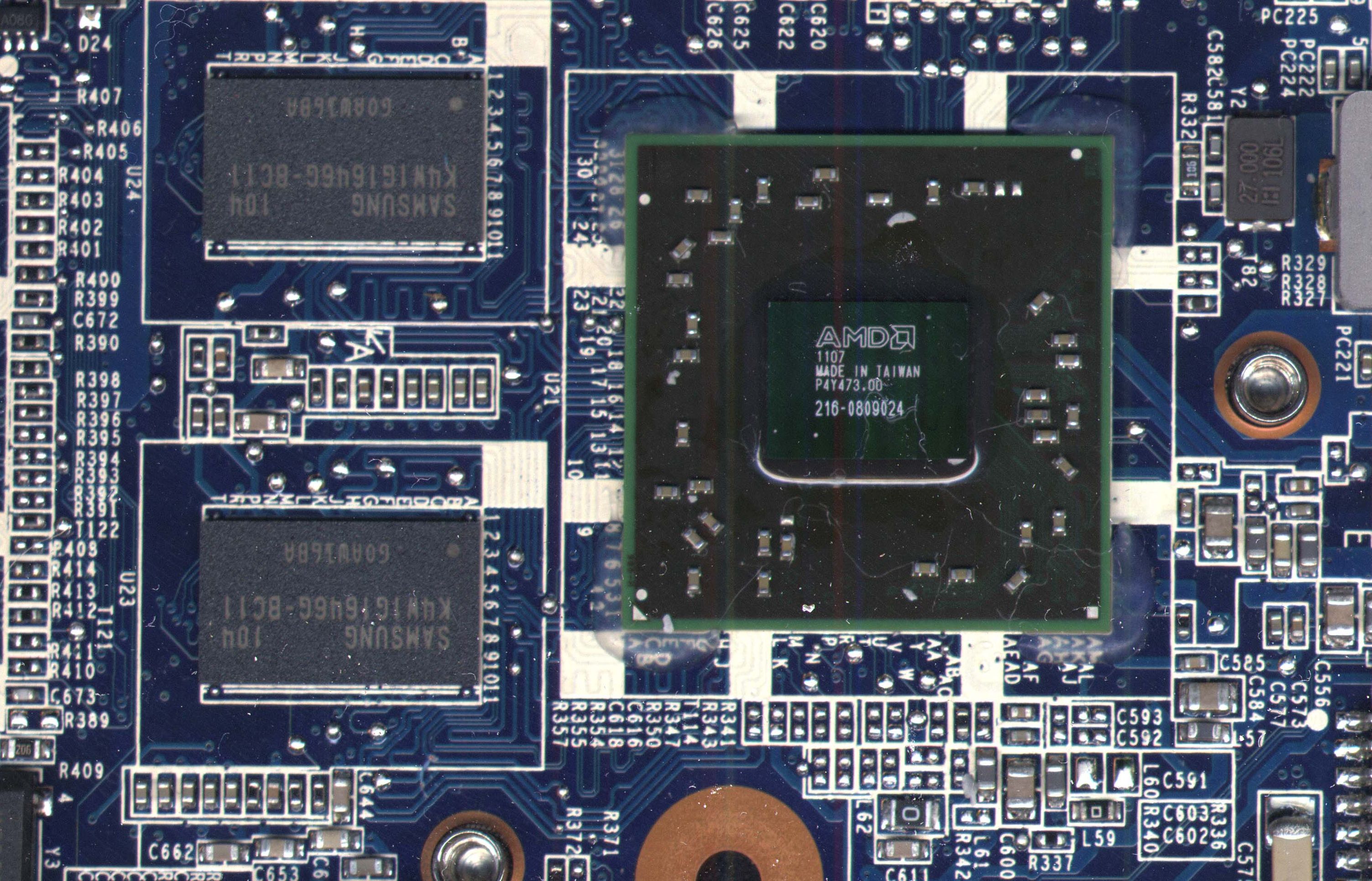 HP Pavilion G6 DA0R22MB6D0 Rev:D R22 zdjęcie okolic U21 czyli GPU ...