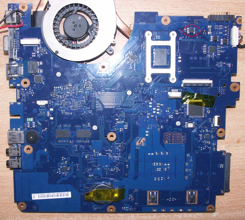 Samsung NP-RV510, SCALA-15L, BA92-07045B, zwarcie w ...