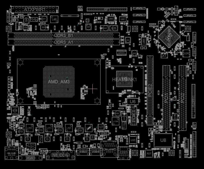 Asrock 970de3 u3s3 схема